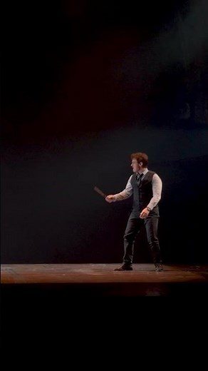 Tom Felton on Stage as Draco Malfoy in Harry Potter and the Cursed Child