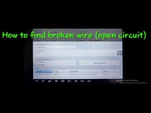 P0261 How to find broken wire ( open circuit )