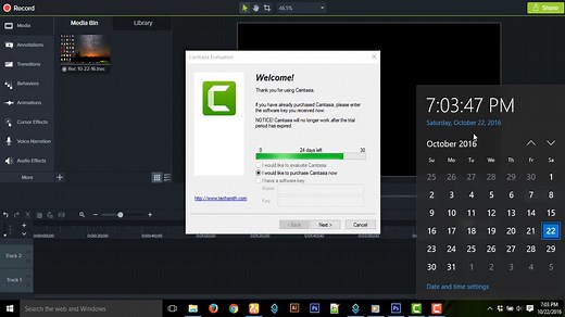 How to get Camtasia studio 100% free for unlimited time (with any serial key without any crack file)