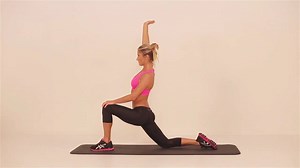 Hips feeling tight? Try this hip and hamstring stretch to relieve tightness. Find more workout videos at www.womenshealthandfitness.com.au. | Women's Health & Fitness Magazine
