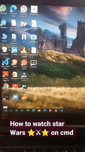 How watch star wars in command prompt
