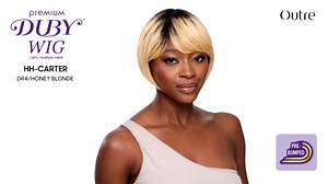 Outre Duby Wig - Human Hair - Carter (DR DEEP VIOLET)