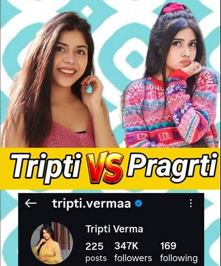 Tripti Verma Vs Pragrti Verma Comparison video#shorts#pragrtiverma#triptiverma