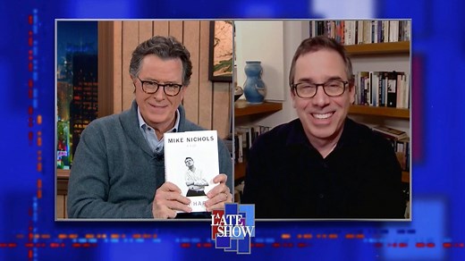 Journalist Mark Harris is the author of the new book, “Mike Nichols: A Life,” which explores the incredible career of the hugely influential actor, director, and Broadway performer, Mike Nichols. | The Late Show with Stephen Colbert