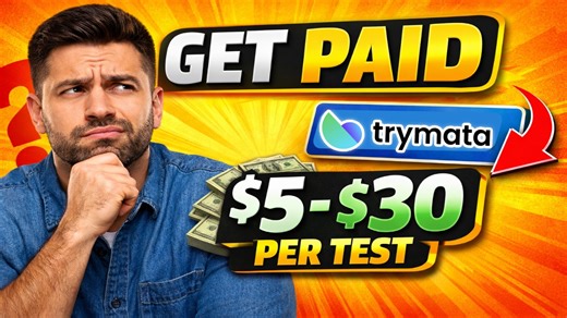 In this video, I review TryMata, a usability testing platform that claims to pay users $5 to $30 per test for testing websites and mobile apps. TryMata allows everyday users (no professional experience needed) to record their screen and voice while completing simple tasks on websites or apps. Testers are expected to speak their thoughts out loud so developers can understand real user experiences. ⚠️ Important Disclaimer: I do NOT work for TryMata, and I was NOT paid to promote this platform. Thi
