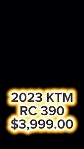 On sale! 2023 KTM RC 390 $3,999.00 3,032 miles Stock#: 7245 SuperbikeShowroom.com | Superbike Showroom