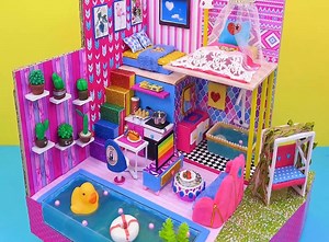 866K views · 38K reactions | DIY Miniature Cardboard House | DIY Barbie | Facebook