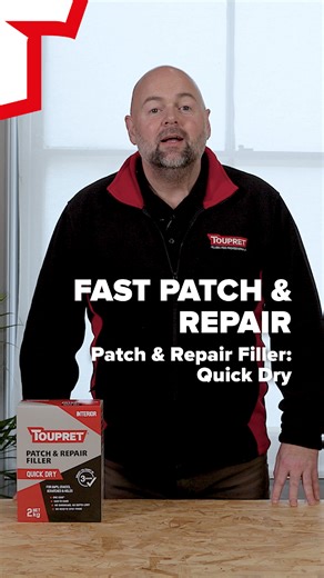 Quickly repair wall cracks & holes ⚡ Toupret Patch & Repair Filler Quick Dry is paint-ready in just 3 hours: ✅ Easy to mix & sand ✅ No depth limit – fill gaps, cracks & holes with confidence ✅ Professional results, fast turnaround 🔗 Learn more on our website or app.