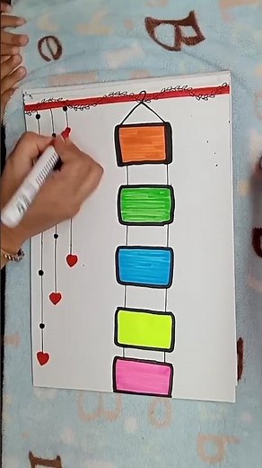 Beautiful Hindi Front Page Design ✨ | Easy & quick design idea| DIY Project Idea #shorts #youtube