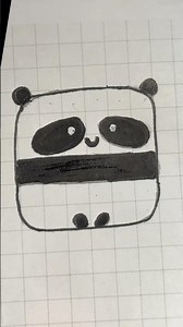 I Drew a Cute Panda 🐼 #Shorts