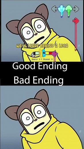 Another brother good Ending Vs Bad ending in fnf #fnflyrics #fnf