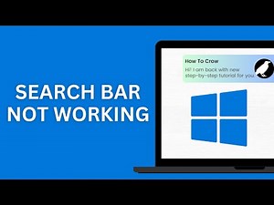 How to fix Windows 10 Search Bar Not Working | Can't Type in Windows 10 Search Bar - FIXED