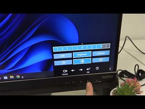 LENOVO ThinkVision X1A – How to Change Brightness Settings
