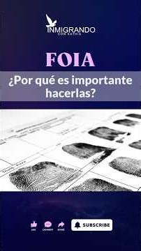 🤔 ¿Por qué es importante hcer una FOIA?
