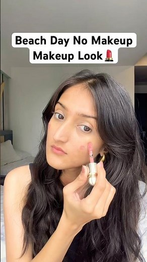 Beach Day? TRY THIS! No Makeup Makeup Look😍 #makeuptutorial