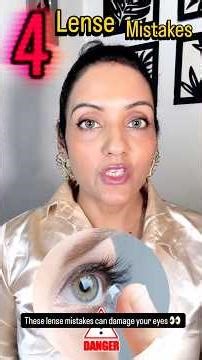 Eye doctors hate these mistakes ❌ #ContactLensCare#ContactLensMistakes#EyeCareTips#LensWearer