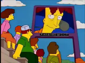 "Go back to Massachusetts, pinko!" (S7, E9: "Sideshow Bob's Last Gleaming") | Nothing but Simpsons clips