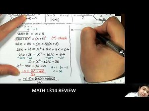 Math 1314 Review 001 - 023