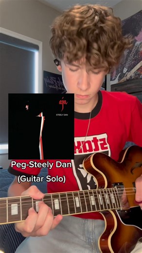 Steely Dan's Peg, that guitar solo is iconic! What's your go to guitar solo? Comment below! 🤘🔥 #steelydan #aja #jaygradon @chuck_rainey_recordings @yachtrock @steelydan_official @michaelmcdonaldofficial @category5amplification @gibsonguitar @ernieball | Danny 'Guitarwood' Garwood