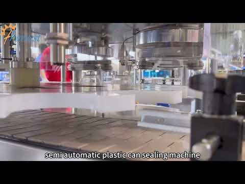 Fully automatic double heads plastic sealing machine, double-headed sealing machine for coconut oil