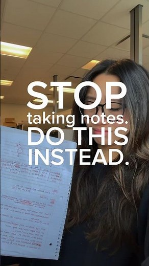 stop taking notes. do this instead.