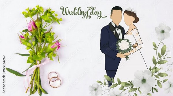 Happy Marriage Animated Video | Bride and Groome | Marriage Ceremony | Wedding Ceremony