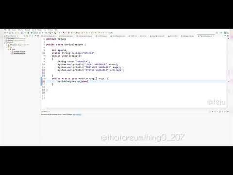 📚 Types of Variables in Java | Practical Video 💻