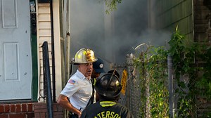 Watch video as Paterson Fire Department responds to a two alarm house fire