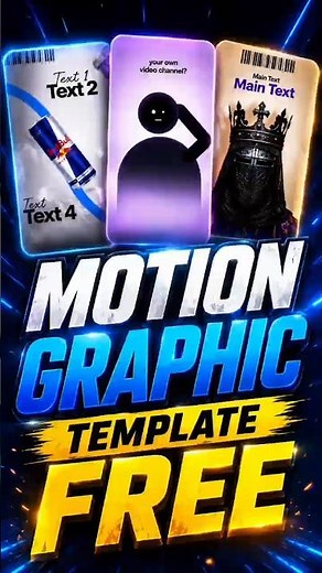 How to Get Free Motion Graphics Templates 🔥#shorts #ytshorts