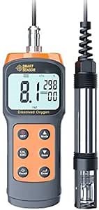 Dissolved Oxygen Meter DO Meter Gauge Water Quality Tester Dissolved Oxygen Content Measurement Instrument with 3.5m Probe Range 0 to 30mg/L Accuracy ±3% Data Recording