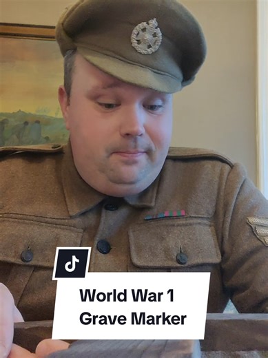 Honoring an Unknown British Soldier's Grave Marker