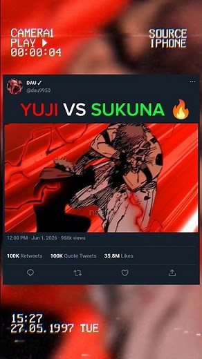 YUJI vs SUKUNA 🔥 | DAU | #jujutsukaisen #jjk #animedit #sukuna #anime