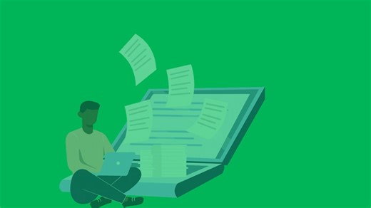 Online Books, Education, Study. Free Stock Video