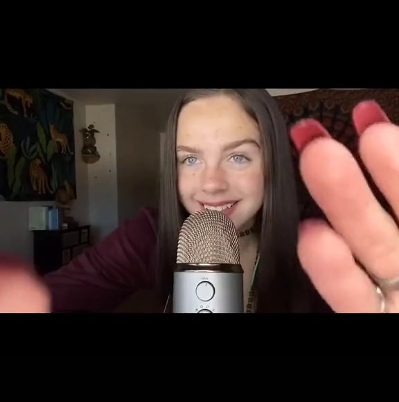 Tingly mouth sounds and hand movements!! #asmr #asmrtiktoks #mouthsounds #calming #sleepy #relax #asmrvideo #tingles #asmrmassage #relaxing #sleep