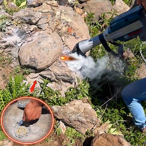 20K views · 181 reactions | I Broke Open a Hidden Around Vault Inside the Rock… What I Found Was Priceless!" | Gold mine | Facebook