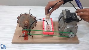 6.4K views · 227 reactions | How To Make 220V Free Energy Generator 550 Watts With AC Motor And Homemade Alternator | World Invention videos | Facebook
