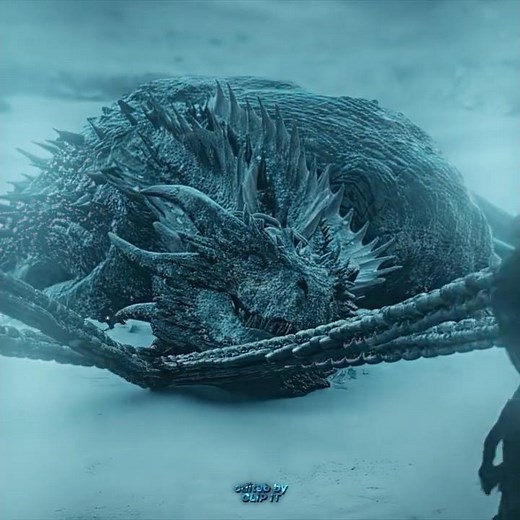 Arise My Dragon 🔥🐉#GameOfThrones #NightKing #Viserion #IceDragon #Dragon #WhiteWalker