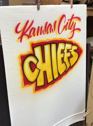 ASMR Airbrush Football - Superbowl Chiefs Kansas City