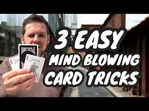 LEARN 3 MIND BLOWING CARD TRICKS (EASY TO DO) Be a Real Magician in minutes!!!
