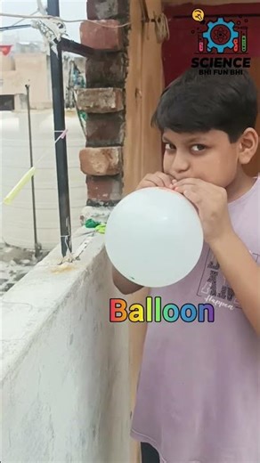 Rocket Science at Home! 🚀 l Balloon Rocket #experiment Newton 3rd law #science #experimnent