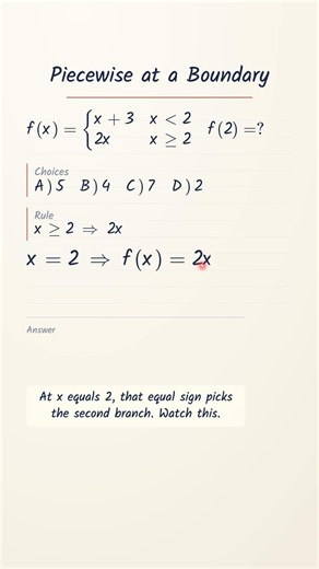 Piecewise Function: Which Branch Do You Use?