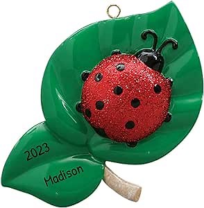 Personalized Lady Bug Ornaments 2025 - Ladybug Ornaments for Christmas Tree Ladybug Decor Gifts Farm Farm Animal Christmas Decorations Christmas by Elves