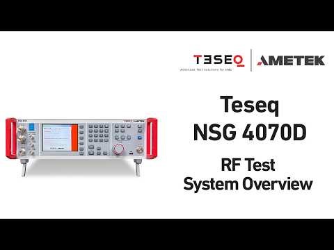 Teseq NSG 4070D - Conducted RF Test System Video Guide