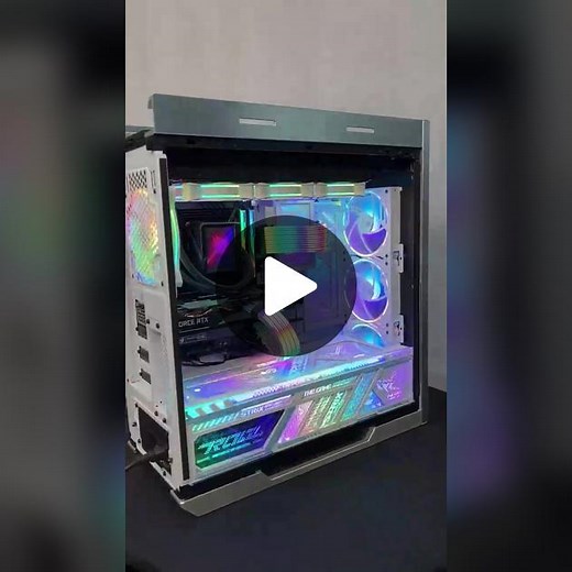 White ROG Gaming PC Build, ASMR - 2