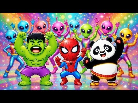 Alian Disney and Marvel is dancing 😂😍😘