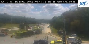 I-285 ramp in Fulton County reopens after being blocked by overturned tractor-trailer, GDOT says