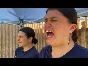 New cadets endure OC spray training