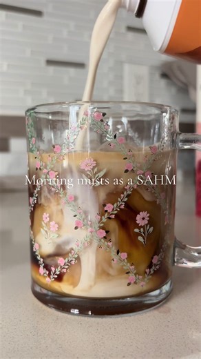 Windows open, coffee poured, glass diffuser running 😌 my morning musts! #diffuser #glassdiffuser #sahm #morning #momsoftiktok