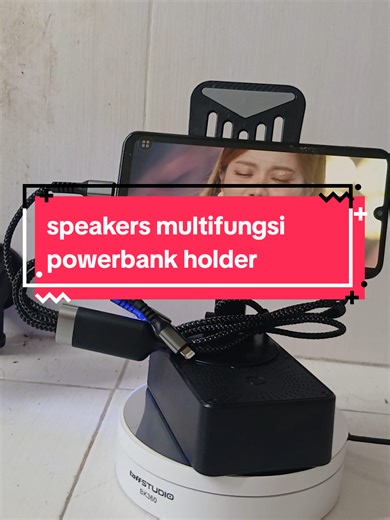 Multifunctional Speakers with Powerbank and Phone Holder