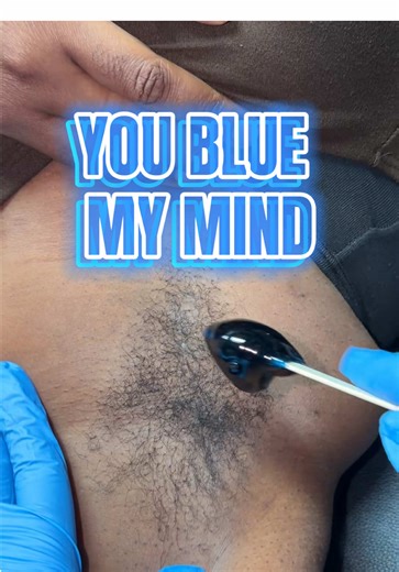 Underarm wax with You Blue My Mind by @MissCire 💙💙💙 #fyp #wax #blue #waxing #esthetician